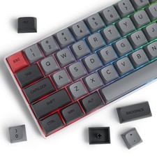 XDA Profile Minimalist Black Keycaps DyeSub PBT Fits 60/65/75/96% Keyboard picture