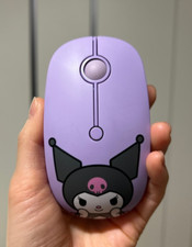 Kuromi low noise wireless mouse cute mouse desk interior picture
