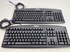 Lot Of 2 Dell RT7D20 SK-8110 PS/2 Wired Keyboard picture