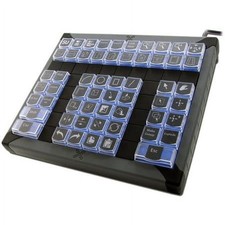 P. I. Engineering X-Keys XK-60 USB Programmable Keyboard, 60 Keys, Blue and Red picture
