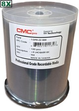 100-Pak CMC Pro 8X Shiny-Silver Top 4.7GB DVD+R's in Cakebox picture