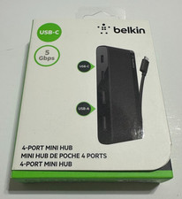Belkin USB-C 4-Port Mini Hub USB 3.1 5Gbps 2 USB-C 2 USB-A New in Box picture