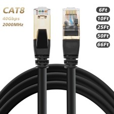 Cat 8 Cable, Category 8 S/FTP 40Gbps Ethernet Cable Wide Compatibility US Lot picture
