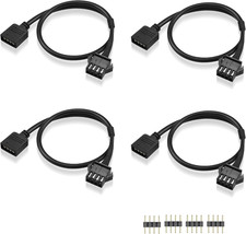 GINTOOYUN 4 Pin RGB Extension Cable 12V 4 PIN to SM 4Pin Female ARGB Connector A picture