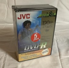 5 Pack JVC DVD-R New and Sealed picture