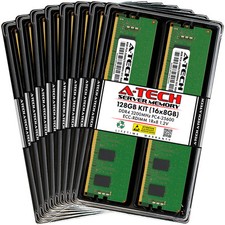 A-Tech 128GB 16x 8GB 1Rx8 PC4-25600R DDR4 3200 ECC REG RDIMM Server Memory RAM picture