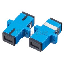 50pcs SC UPC Adapter Connector Simplex Single mode Plastic Fiber Optic Adapter picture