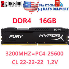 Kingston HyperX FURY DDR4 16GB 3200 MHz PC4-25600 Desktop RAM Memory DIMM 288pin picture