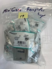 Panduit CFPE2IGY Mini-Com Faceplate Executive Series Single Gang 2-Port GrayNEW picture