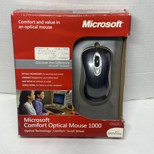 BRAND NEW Microsoft Comfort Mouse 1000 Wired USB Model 1068 FACTORY SEALED NOS picture