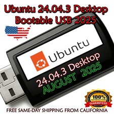 Ubuntu 24.04.3 LTS Bootable USB Live-Installer – Latest Version August 2025 – picture