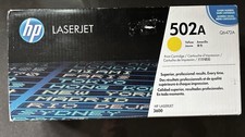 NIB HP 502A Q6472A Toner Cartridge Q6472A YELLOW LaserJet 3600 Sealed picture