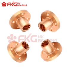 4Pcs Brass Flange Trapezoidal 4 Start Nut for 3D Printer Z Axis 8mm Lead Screw picture