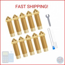 ELEGOO 10pcs Multi Size Nozzles for Neptune 4 Plus/4 Max 3D Printer, Brass Hoten picture