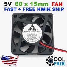 GDSTIME 5v 6015 60mm x 60mm x 15mm 2PIN DC Cooling Fan Brushless A45 picture