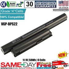 For Sony Vaio VPCEA PCG-61315L VPC-EA16FH/L Laptop Battery VGP-BPS22 VGP-BPS22A picture