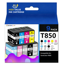 9-Pack T850 High Yield Ink Cartridge Compatible for Epson SureColor P800 Printer picture