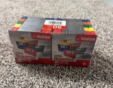 Imation 2HD Floppy Disks pak 50 Count rainbow colors factory sealed 3.5