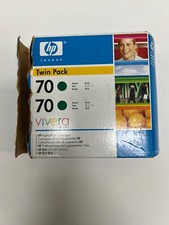 SINGLE Genuine HP 70 Green Ink Cartridge - HP Designjet Z3100/Z2100 C9457A picture