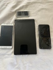 Lot of 3 Samsung Devices + Battery – Galaxy S8, Tablet, & J3 (Parts Only) picture