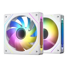DARKROCK R120 2 Pack 120mm Reverse Installed Infinite Mirror Design PC Fan picture
