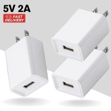 USB Wall Fast Charger 5V 2A Charging Adapter Lot For iPhone 14 13 12 11 XR SE 8 picture