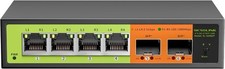 6 Port 2.5Gb Network Switch, 4x2.5G RJ45, 2x10G SFP+, Muti-gigabit, Unmanaged... picture