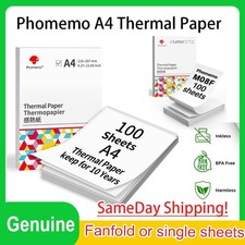 100-500PCS Foldable A4 Thermal Paper Portable Printer Phomemo M08F Lot picture