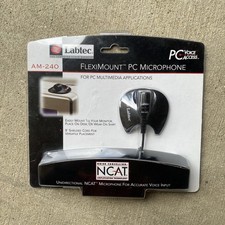 Labtec AM-240 Cable Consumer Microphone Fleximount PC Microphone New picture