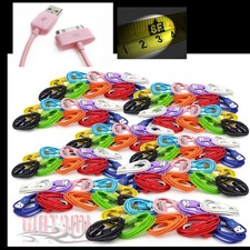 100X 6FT USB SYNC DATA POWER CHARGER CABLES IPHONE 4S 4 3GS IPOD TOUCH NANO IPAD picture