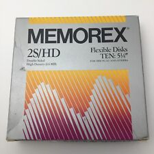 Memorex 2S/HD Flexible Floppy Diskettes (10) 5 ¼” Double Sided picture