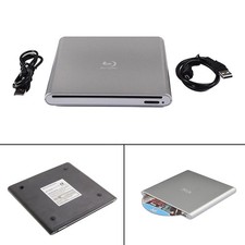 4K UHD BD Burner External USB Super Slim DVD RW CD Writer Portable Drive Silver picture