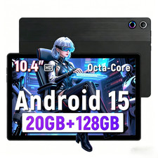 Urao 2026 New Android Tablet 20GB RAM 128GB ROM 5MP 8MP FHD Wifi-6, 10.4 inch picture