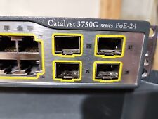 Cisco Catalyst 3750  (WS-C3750G-24PS-S V05) 24-Ports PoE Stack Ports picture