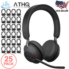PACK OF 25 Jabra Evolve2 65 Wireless Headset Stereo Bluetooth MS Teams Black NEW picture