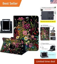 Universal 6-7 Inch E-Reader Case – Stylish Wildflower Design with Rotating Stand picture