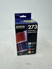 (4 Pack) NEW Epson 273 (T273520) Color Ink Cartridge - Cyan Magenta Yellow Black picture