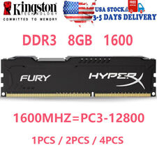 HyperX FURY DDR3 32GB 16GB 8GB 1600MHz PC3-12800 Desktop RAM Memory DIMM 240pin picture