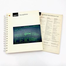 Apple II Using AppleWorks Manual & Quick Reference Card 1986 Vintage Computing picture