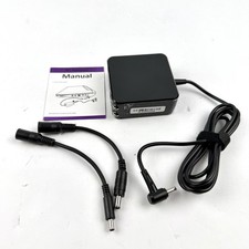 Universal 65W Laptop AC Adapter Charger 19V 3.42A Interchangeable Tips Manual picture