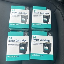 4 Boxes: Wexford Inkjet Cartridge Replaces HP 61 *Black* (5190) F picture