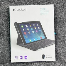 Logitech Type+ Protective Case Integrated Bluetooth Keyboard iPad Air Black NEW picture
