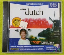Talk Now Learn Dutch - PC/MAC CD Rom Disc Sealed Brand New  picture