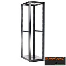 STARTECH.COM 4POSTRACKBK 42U ADJUSTABLE 4 POST OPEN SERVER RACK CABINET picture