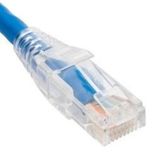 Patch cord cat6 clear boot 7 blue picture
