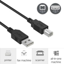 6ft USB Cable Cord Lead for CANON PIXMA PRINTER MG2522 MG2525 MG3022 MG6820 picture