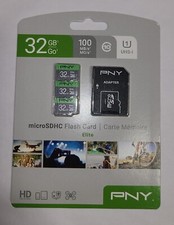 PNY 32gb 100mbps UHS-1 microSDHC Flash Card Elite Class 10 picture