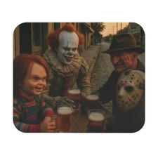 Horror Icons Cheers Mouse Pad Pennywise Jason Voorhees Freddy Krueger Chucky NEW picture