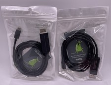 2 PACK - Plugable USB-C to DisplayPort Adapter - 6ft (1.8m) Adapter Cable picture