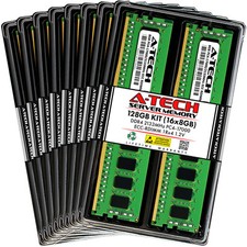 A-Tech 128GB 16x 8GB 1Rx4 PC4-17000R DDR4 2133 ECC REG RDIMM Server Memory RAM picture